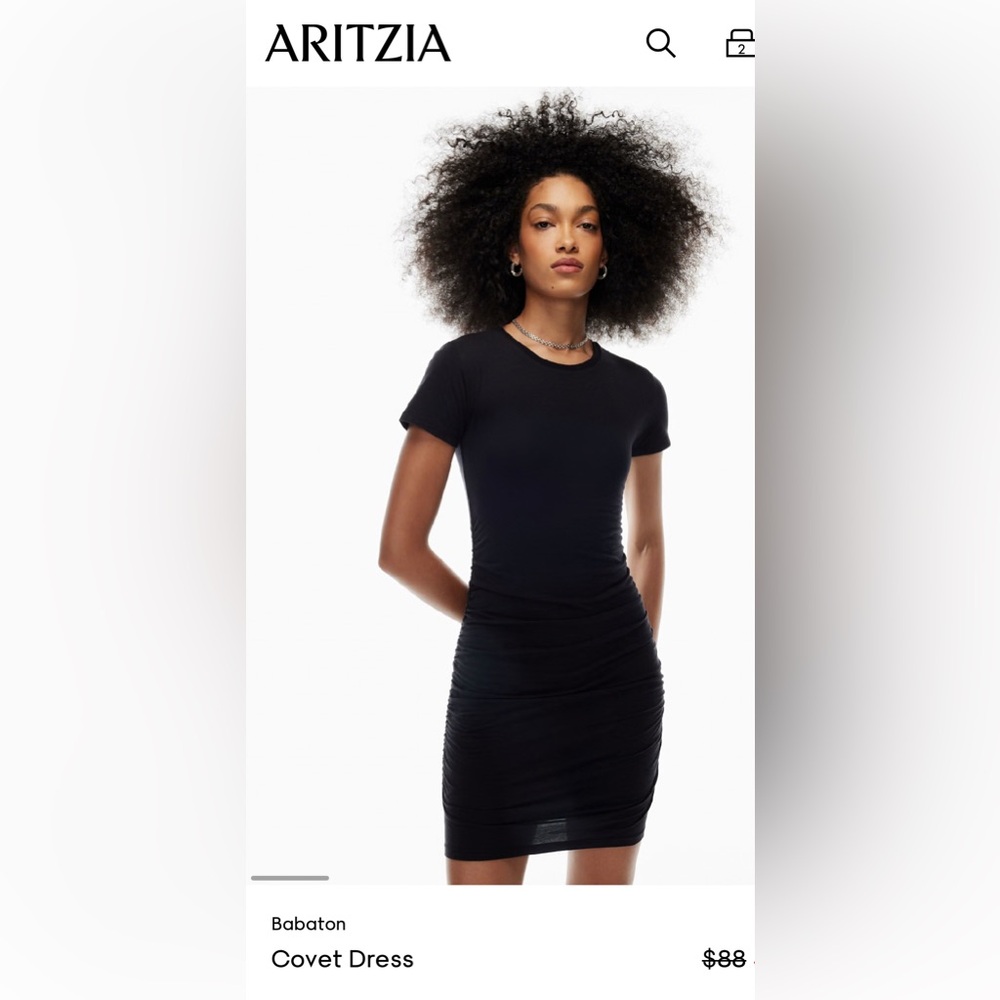 Aritzia Babaton Covet Dress, black, size XS